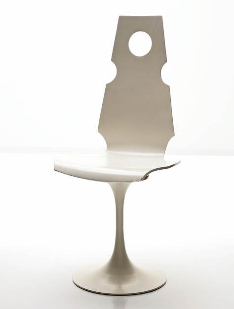 Theo Häberli Tulip Stühle Vintage 1960er Jahre weiss, Theo Häberli, Stuhl, Stühle