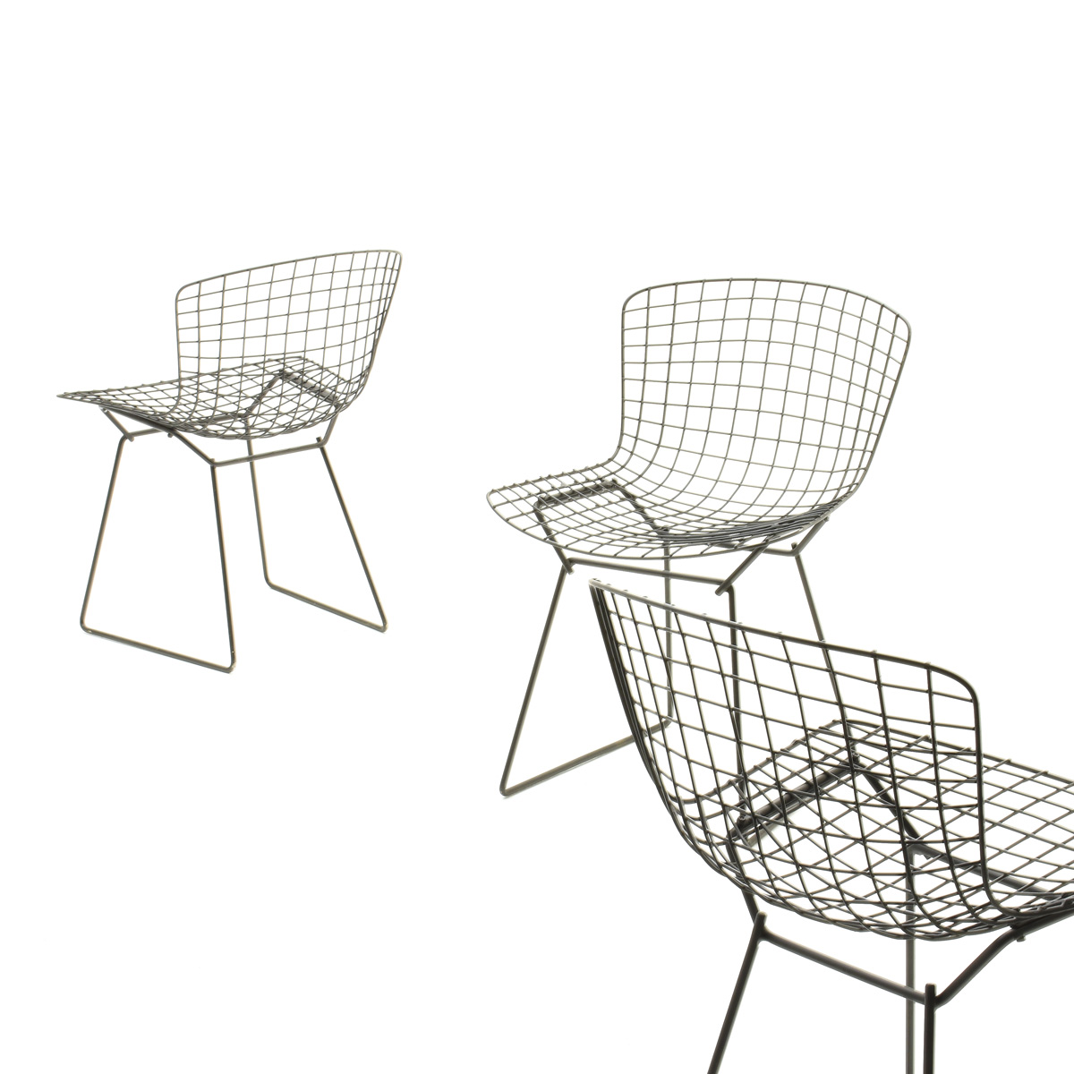 Vintage Bertoia Stuhlset, 4er Set. - 2