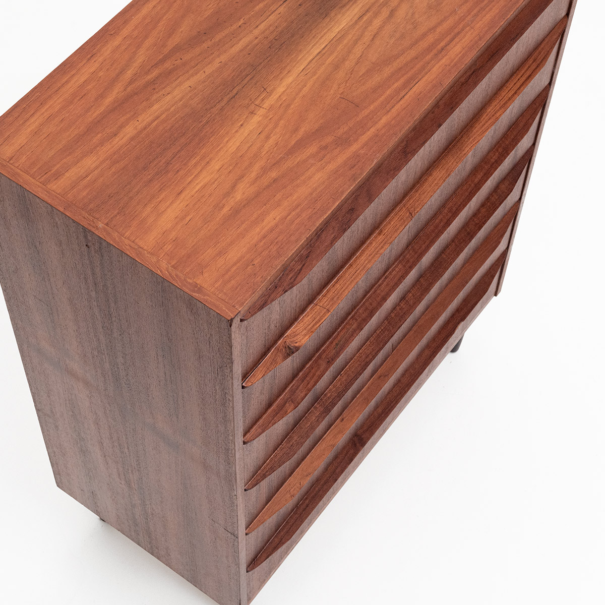 Vintage Kommode, Teak furniert, 50er Jahre - 4