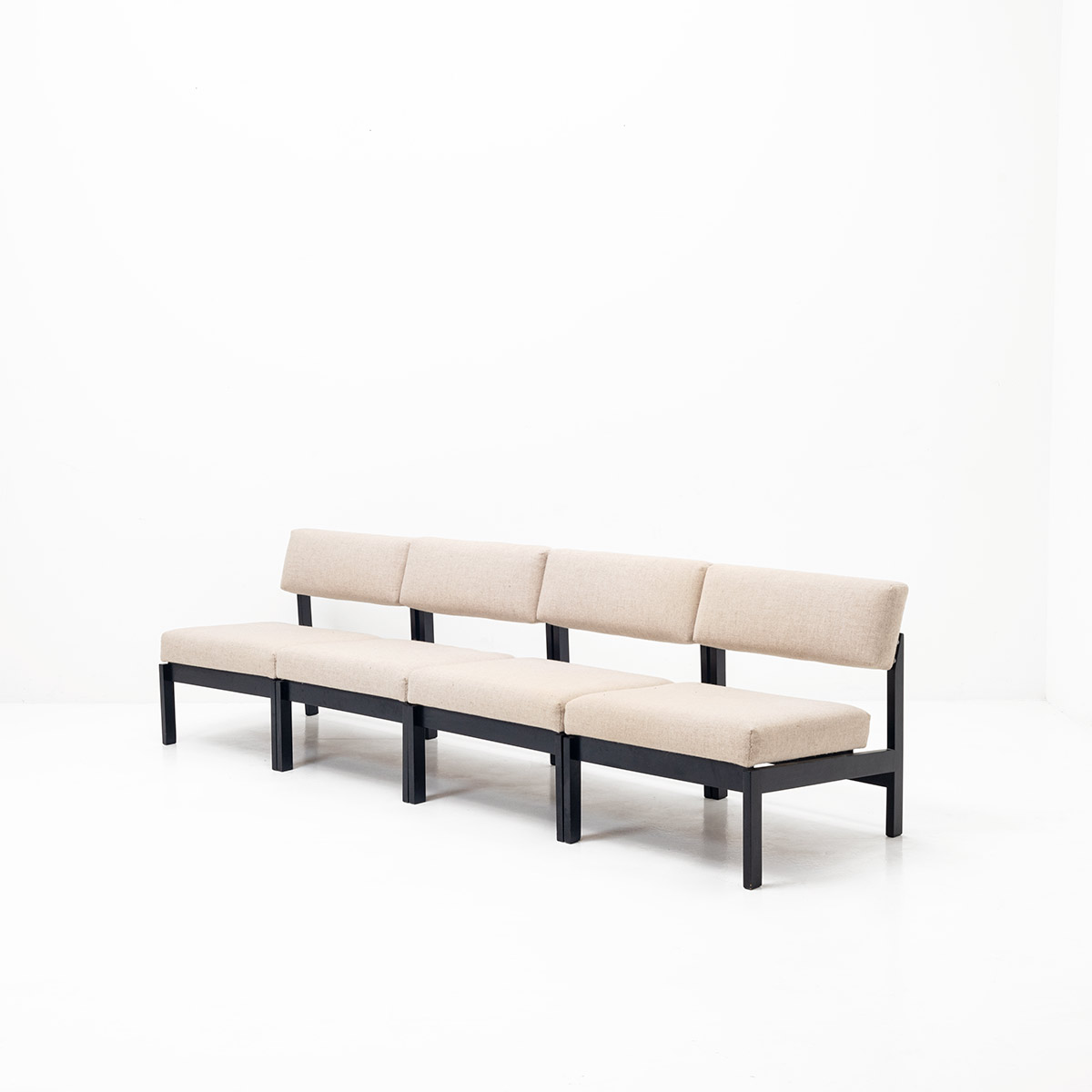 Willy Guhl, Sofa, 4-teilig, 1960er Jahre